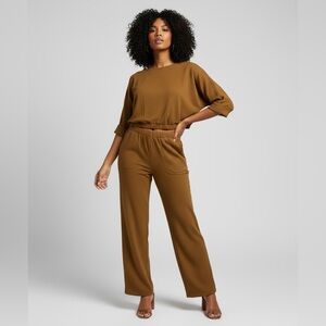 Roller Rabbit Pant Suit- Diamond Bronze Top (L) and Pant Bottom (M) New